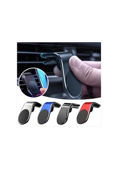 Araç Içi Mıknatıslı Telefon Tutucu Universal Holder Mandallı Rz-h003 Turuncu
