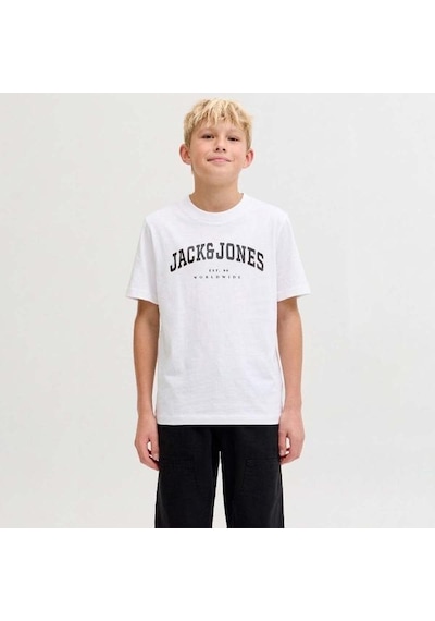 Jack & Jones Jack&jones Caleb Varsity Erkek Çocuk Beyaz Tişört