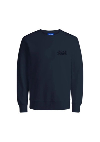 Jack & Jones 12290659 Jorlogo Sweat Navy Blazer Erkek Sweatshirt Lacivert