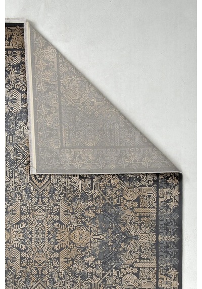 Hoom Rugs Natural 1707 Siyah Sarı Klasik Salon Halısı