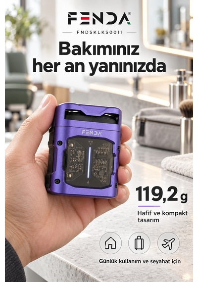 Fenda Mini Tıraş Makinesi Mor
