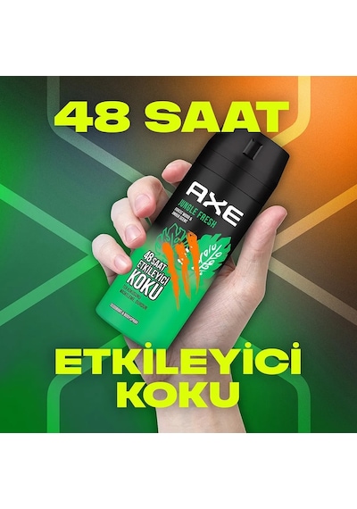 Axe Jungle Fresh Erkek Sprey Deodorant 3 x 150 ML