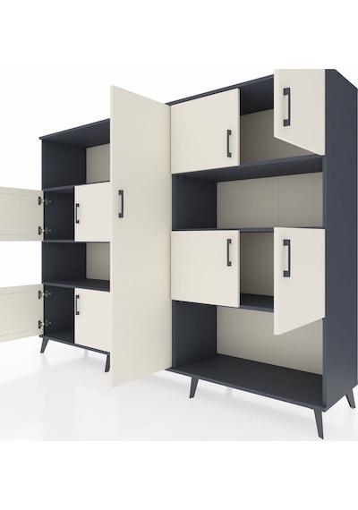 Hyperion Dolap 10 Raflı 9 Kapaklı 220x44x163 Antrasit-aytaşı/antr Antrasit-aytaşı/antrasit Hyperion Dolap 10 Raflı 9 Kapaklı 220x44x163 Antrasit-aytaşı/antr Antrasit-aytaşı/antrasit