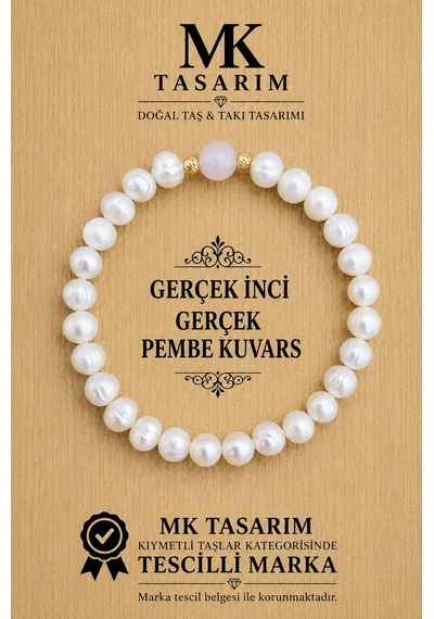 Gerçek İnci Bileklik Mk.7000.831- Rahatlık-dinginlik-enerji- Stres Bilekliği Çok Renkli