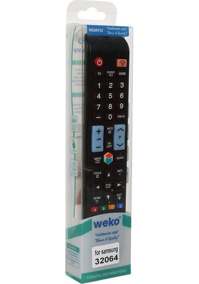 Samsung Uyumlu Rm-d1078 - Ue40f6470 - 49ks9500 - Ue55ku7350uxtk - Ue60ku7000uxtk Source Tuşlu Lcd Led Tv Kumandası,