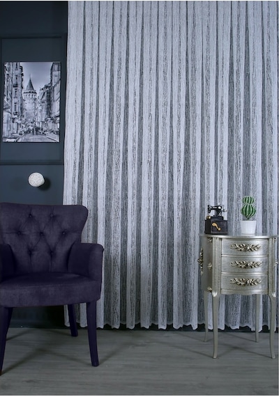 Evdepo Home Kullanıma Hazır Tül Perde (547302008)