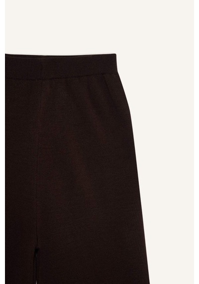 Defacto Wide Leg Triko Pantolon G7248ax25cwbn320 Kahve-bn320
