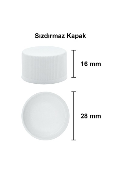 Afracam Cold Brew Yassı Şeffaf 200 ML Beyaz Kapaklı Cam Şişe 15 Adet
