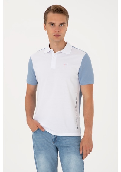 U.S. Polo Assn. Erkek Regular Fit Mavi Polo Yaka Tişört 50306790-VR036