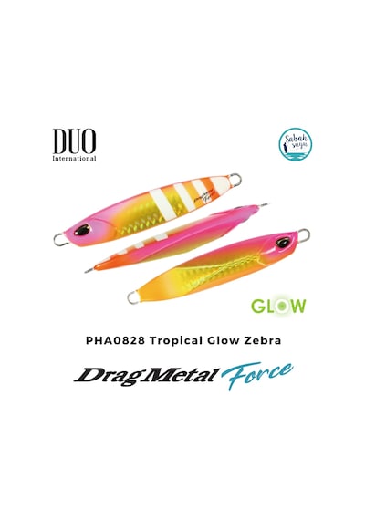 Duo Drag Metal Force Jig 80gr. 80mm Pha0828 Tropical Glow Zebra