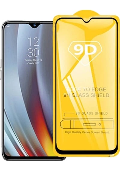 Oppo Realme 5 Pro 9d Full Glue Tempered Cam Ekran Koruyucu- 5775