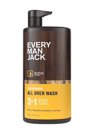 Every Man Jack Sandalwood 3 Ü 1 Arada Şampuan Saç Kremi Ve Duş Jeli 852ml Tüm Saç Tipleri