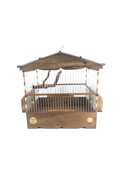 Naturbirds Dik Çatı Ahşap Kafes