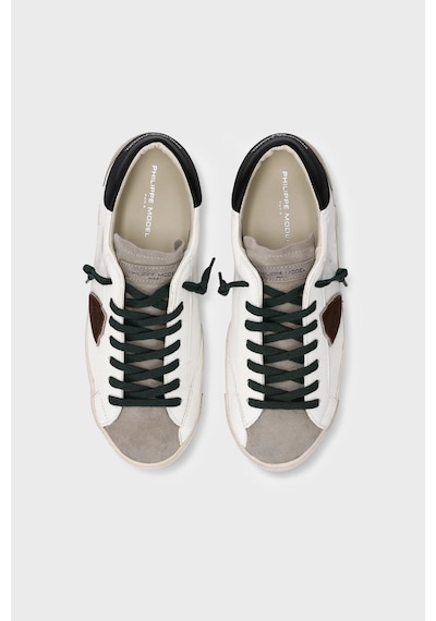 Philippe Model Deri Logolu Sneaker Ayakkabı Erkek Ayakkabı Prluwx55 Beyaz-siyah