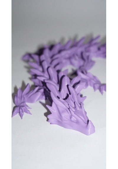 Eklemli Ejderha 3 Renkli 48 Cm - Dekoratif 3d Maket Hediyelik 2,5cm 77202322