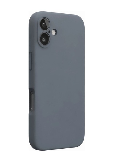Apple iPhone Uyumlu   16 Plus Kılıf Nano İçi Kadife Silikon - Gri