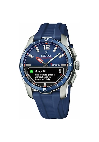 Festına F23000/1 Connected D Blue Erkek Kol Saati Gri - Lacivert