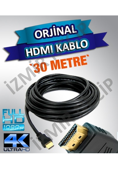 30 Metre Exra Güçlendirilmiş Çift Filtreli Hdmi Kablo Kaliteli