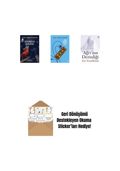Olmayan Kuşlar Ansiklopedisi + Dilsiz Kuğular Zamanı Devir + 'ağrı'nın Derinliği + Okuma Sticker'ları