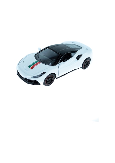 Oyuncak Metal Çek Bırak Süper Sport Araba Beyaz 11 Cm