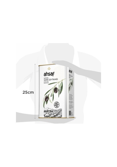 Ahsaf Soğuk Sıkım Natürel Sızma Zeytinyağı 3 x 3 L