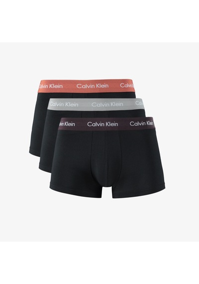 Calvin Klein Low Rise Trunk 3'lü Erkek Siyah Boxer Düz 0000u2664g Siyah