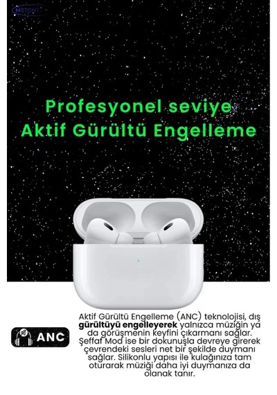 Bay Aktif Gürültü Önlemeli Anc Pro Tws Bluetooth Kulaklık, Şeffaf Mod Ve Gelişmiş Özellikler Najmaddin