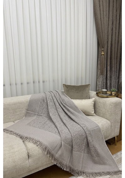 Villadia Home Textile Koltuk Örtüsü Koltuk Şalı Pamuklu Kaymaz Yumuşak Yıkanabilir 3 Lü Koltuk Kanepe Tekli Koltuk Örtüsü Çok Amaçlı Örtü 170 X 220 Mirakltört