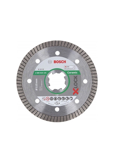 Bosch X-Lock Best For Ceramic Extra Clean Turbo 115mm Elmas Kesme Diski - 2608615131
