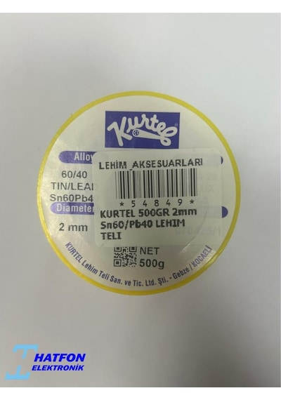 Kurtel 500gr 2mm Sn60/pb40 Lehim Teli