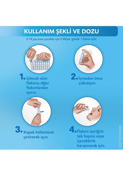 Kids 20 Flakon 2 Milyar Bacillus Clausii Sporu İçeren Probiyotik