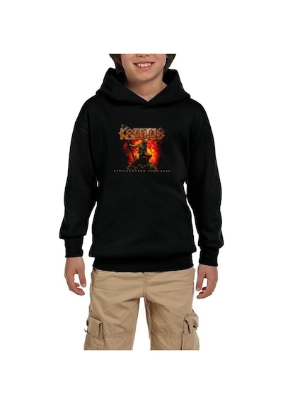 Zepplin Giyim Kreator Civilization Collapse Siyah Çocuk Kapşonlu Sweatshirt Zepplin Giyim Kreator Civilization Collapse Siyah Çocuk Kapşonlu Sweatshirt