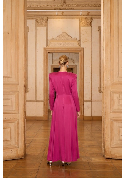 Senna Lucıano Dress Fuşya Fuşya