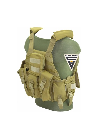Nature Ak47 Cordura Askeri Taktik Yelek Bej