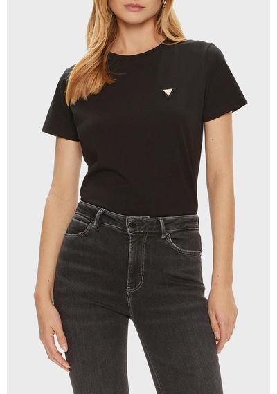 Guess Bayan T Shirt V4yı09 J1314 Jblk Siyah Siyah