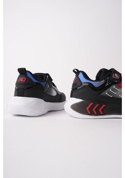 Muggo Zuzu Cırtlı Ve Bağcıklı Günlük Çocuk Sneaker Spor Ayakkabı Siyah