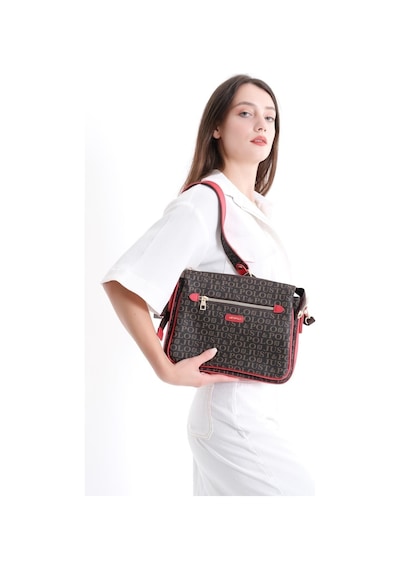 Just Polo Kadın Çapraz Ve Omuz Çantası 2068mh Kahverengi Kırmızı 38444457