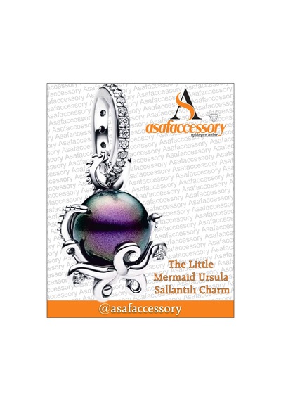 The Little Mermaid Ursula Charm Asafaccessory Gümüş