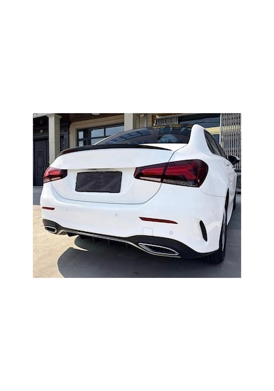 Mercedes A200 W177 Sedan Uyumlu Bagaj Üstü Pianoblack Boyalı Spoiler