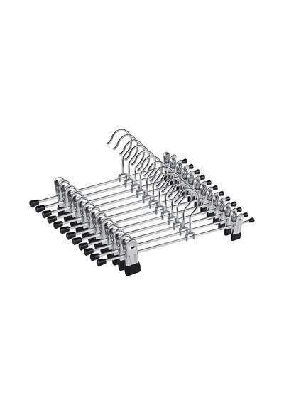 5 Li Metal Pantolon Ve Etek Askısı 360 Dönebilen Kancalı, Ayarlanabilir Çoklu Askı, Dolap İçi Yer Tasarruflu Elbise Askısı, Pantolon, Etek, Şal, Çorap Düzenleyici Set 30 Cm 4 Renk