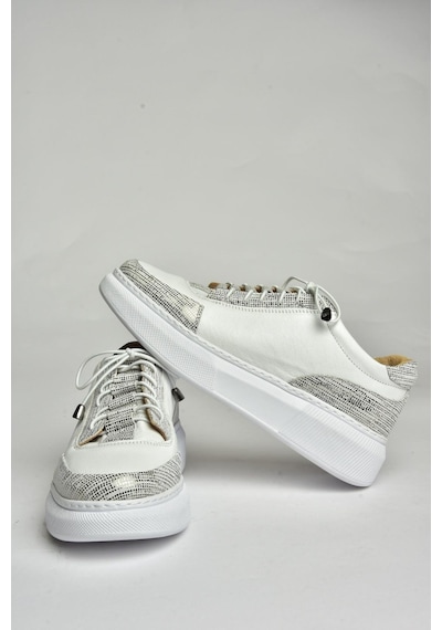 Fox Shoes U540702103 Beyaz Hakiki Deri Spor Ayakkabı Sneakers Beyaz-hakiki Deri Beyaz