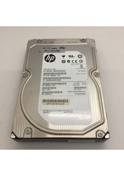 HP 625140-001 MB3000FBNWV 3.5" 3 TB 7200 RPM SAS-2 HDD