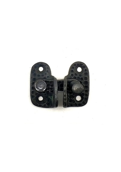 Antika Tarz Dekoratif Pirinç Mini Kapak Mandalı - 40x45 Mm, Oksit