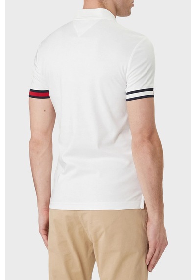 Tommy Hilfiger Erkek Polo Yaka T Shirt Mw0mw42743 Ybr Beyaz