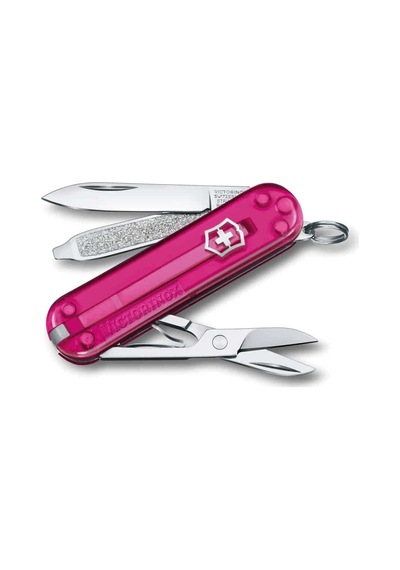 Victorinox 0.6223.t5g Classic Şeffaf Pembe Kamp Çakı Çok Renkli
