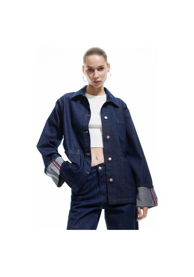 Koton Pamuklu Cep Detaylı Klasik Yaka Düğmeli Denim Ceket Koyu İndigo 5sal50027md Dark Indigo İndigo Koton Pamuklu Cep Detaylı Klasik Yaka Düğmeli Denim Ceket Koyu İndigo 5sal50027md Dark Indigo İndigo