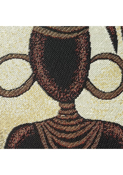 Figüratif Seri-30 Dokuma Goblen Kumaş-Afrikalı set2