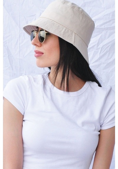 Eleven Markets Düz Siyah Kova Şapka Balıkçı Şapka Bucket Hat (546090007)