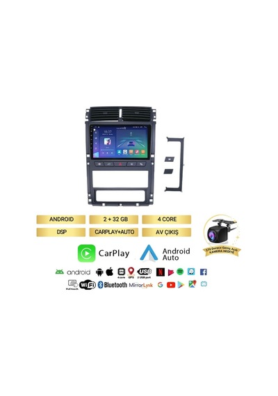 Peugeot 405 2010 - 2019 Model 2gb + 32gb Android 13 Kablosuz Ca