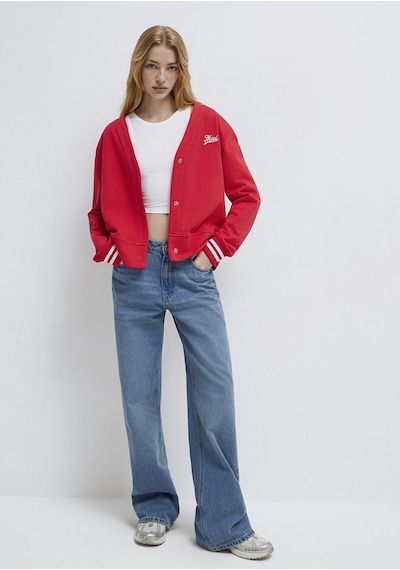 Mavi - Mavi Baskılı Kırmızı Sweatshirt 1s10511-70477 Kırmızı